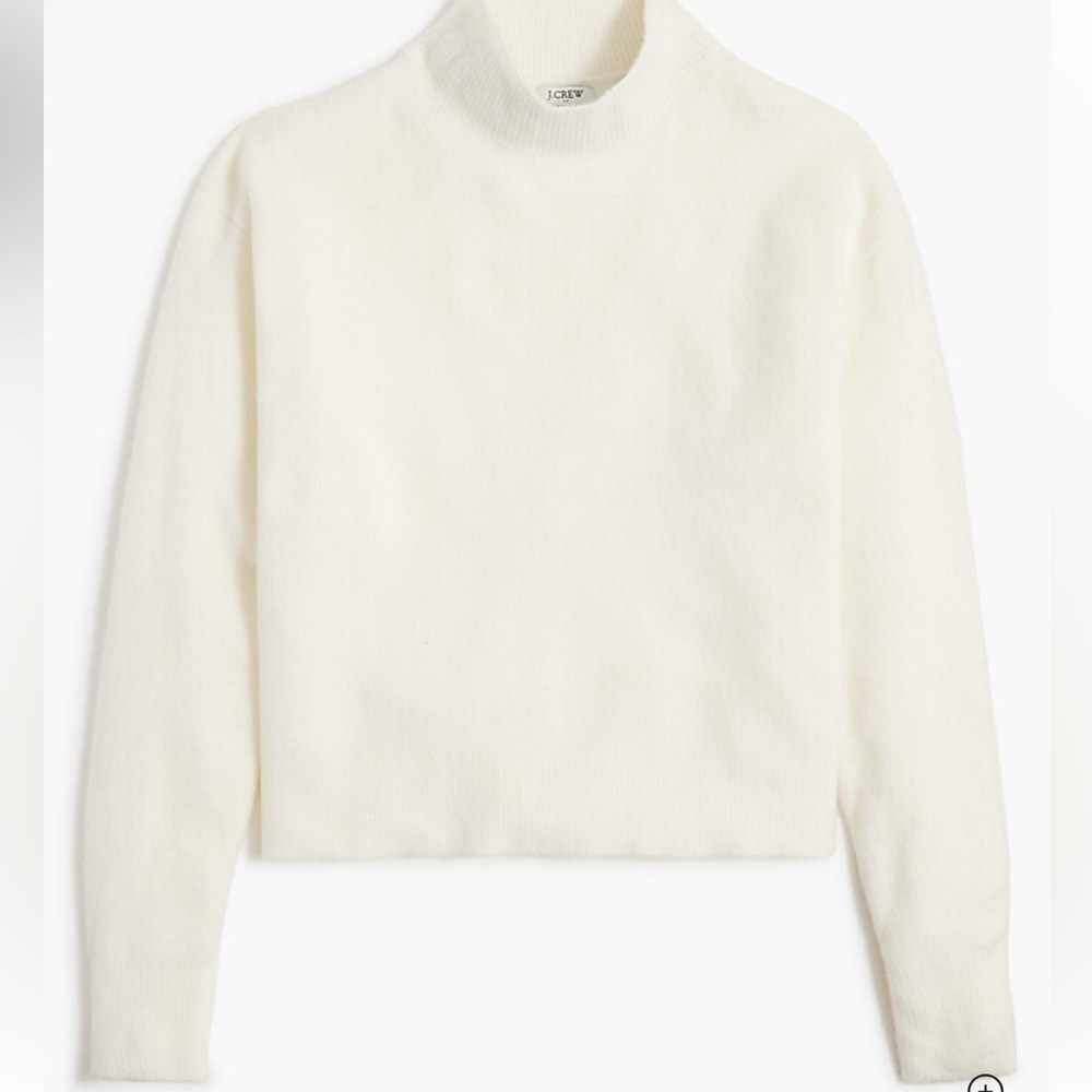 NWT Jcrew Mockneck sweater in extra-soft yarn medium